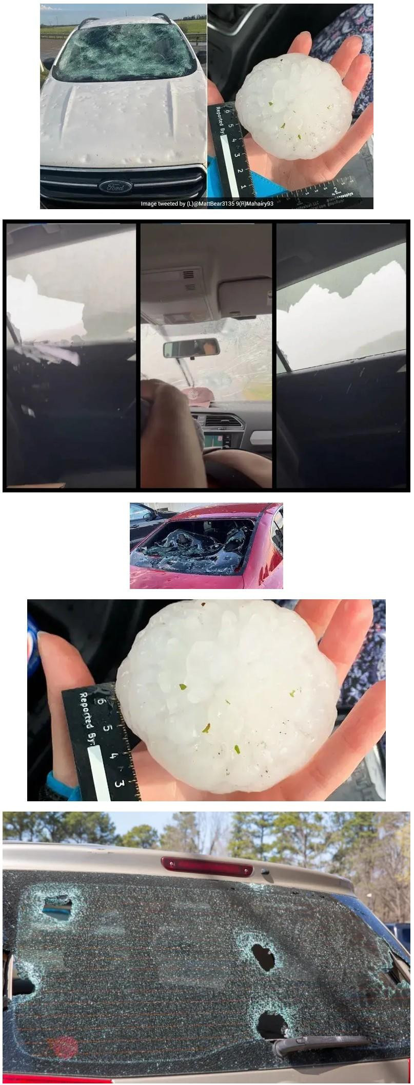 며칠 전 캐나다에 떨어졌다는 우박 크기 ㄷㄷ