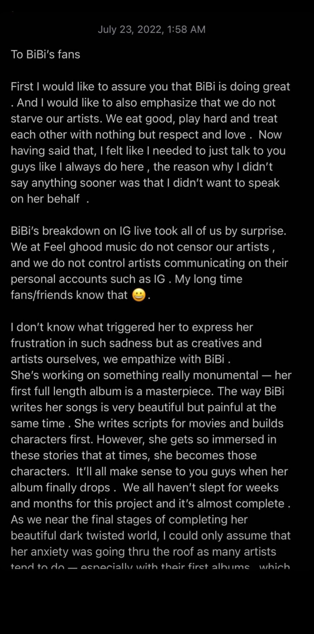 가수 비비 착취 논란에 소속사 사장인 드렁큰타이거가 입장 발표함