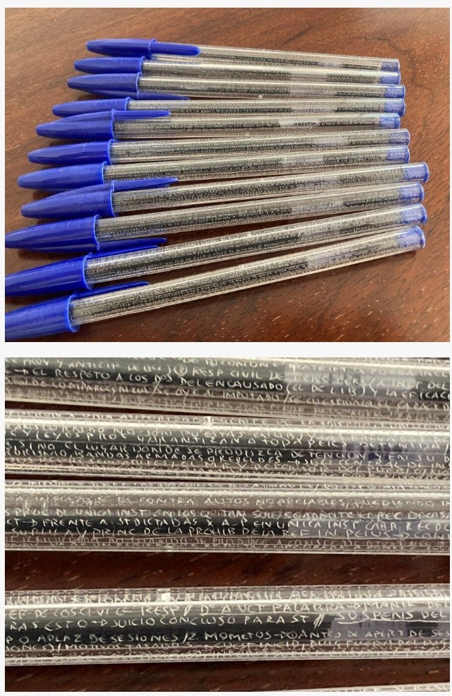 스페인 한 대학생의 컨닝 방법