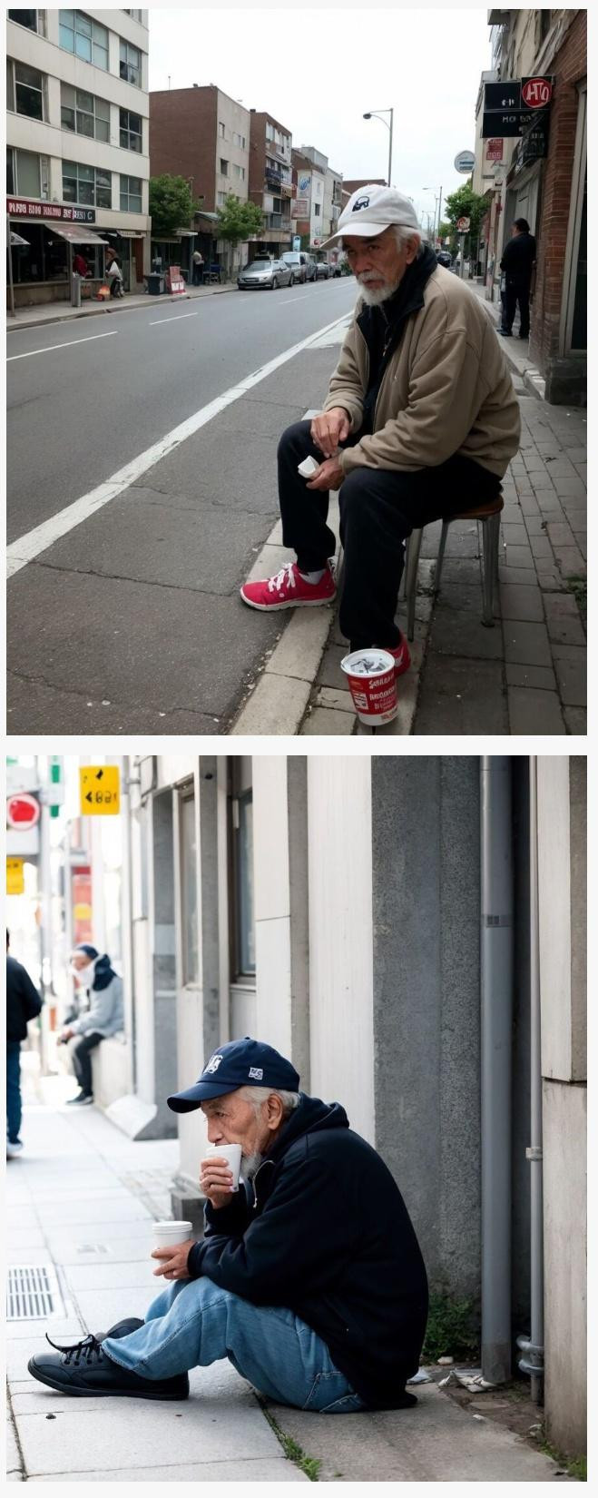 길거리에 흔한 노숙자 할배의 충격 비밀...