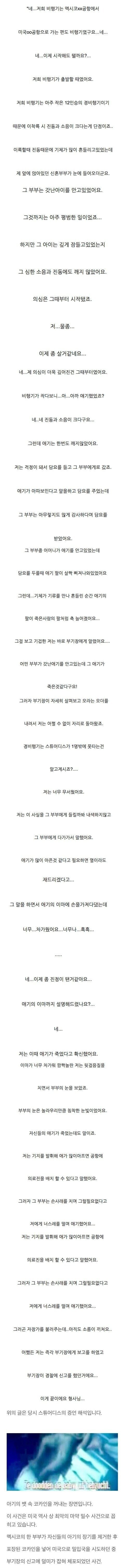 실존했던 기내 괴담