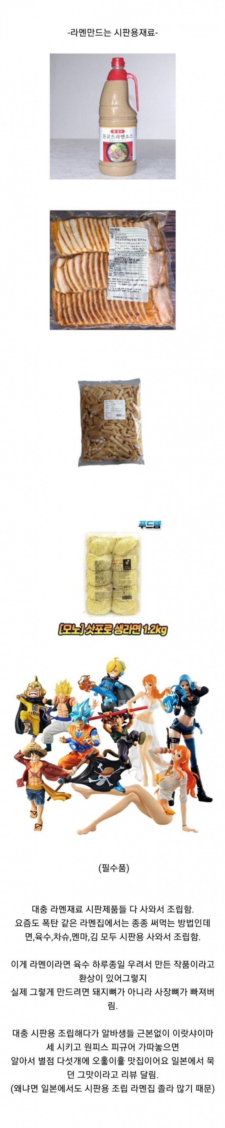 양산형 라멘가게 특징
